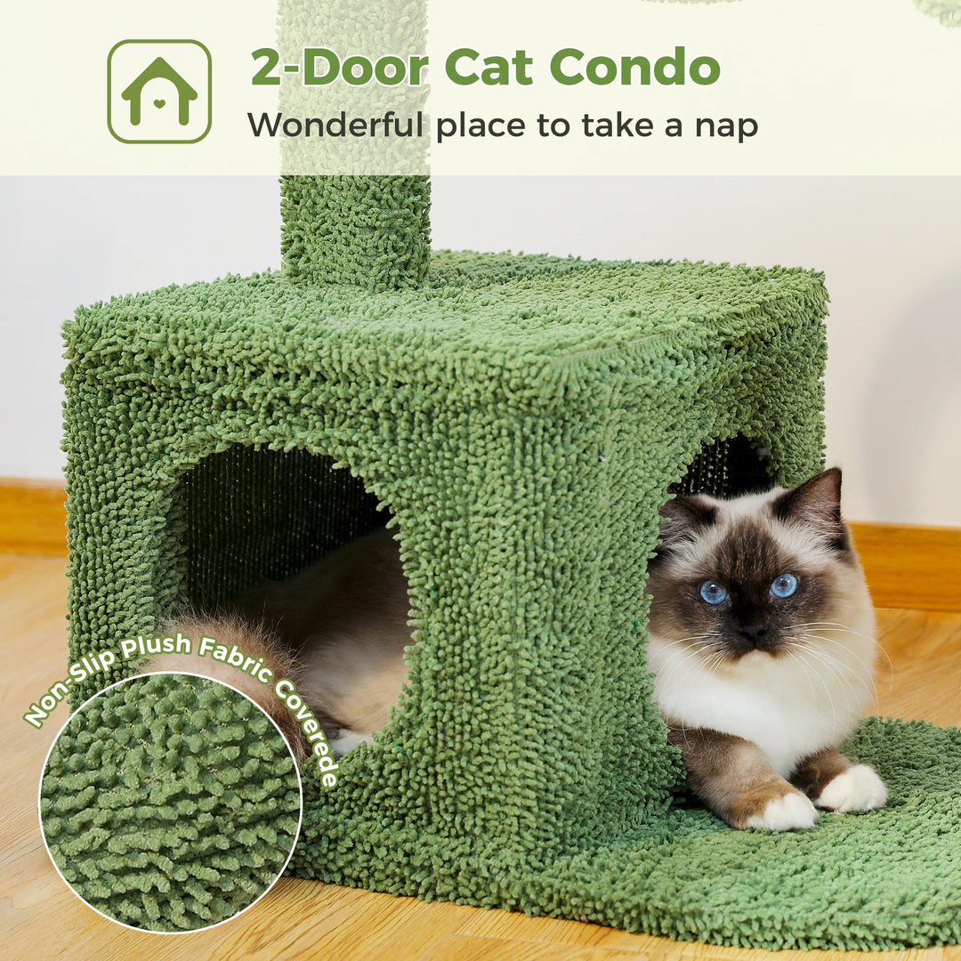 Arbre à chat cactus compact – Confort malin pour petits espaces