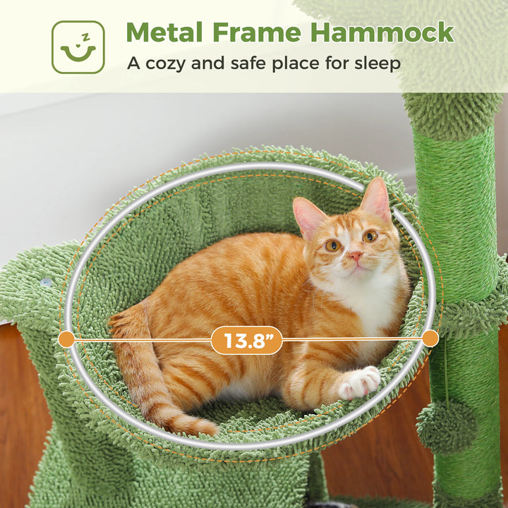 Arbre à chat cactus compact – Confort malin pour petits espaces